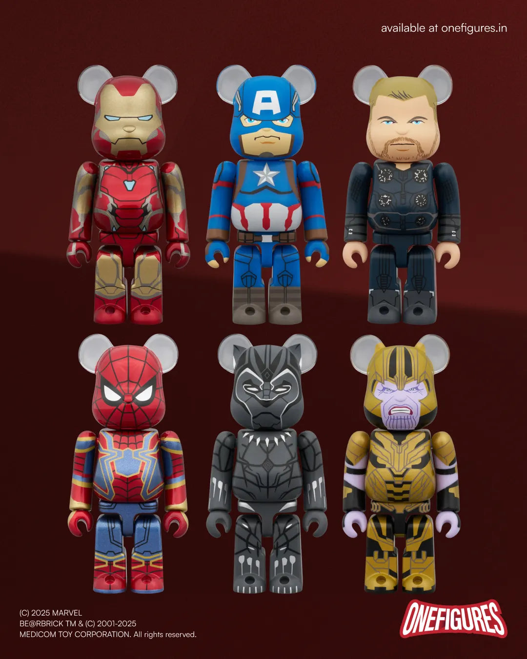 BE@RBRICK Chase Marvel Infinity War (1 pcs) – Onefigures