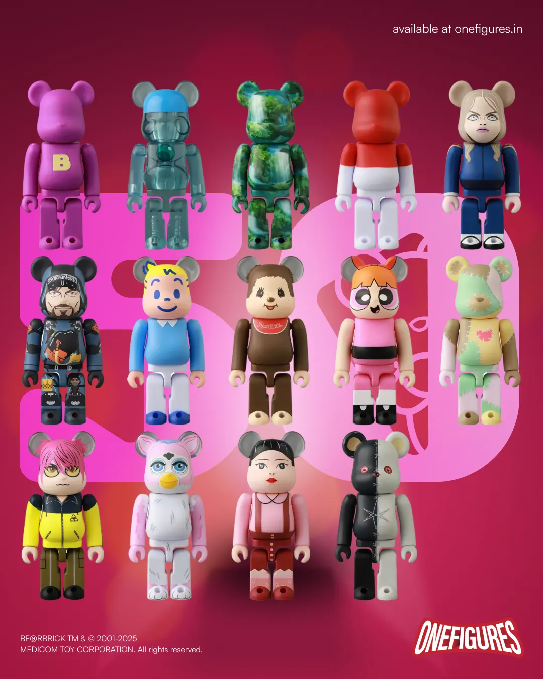 Be@rbrick 100% Series 50 by Medicom Toys (1 of 24pcs)
