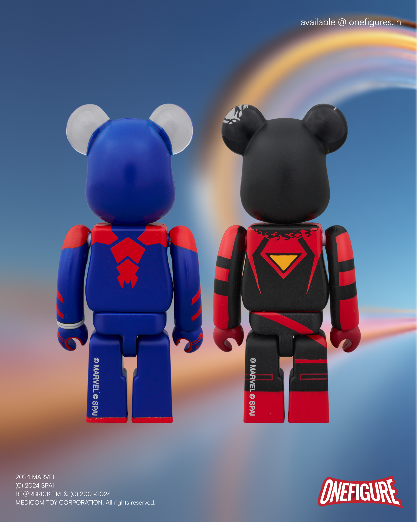 BE@RBRICK Spider-Man 2099 & Spider-Woman 2pcs Set