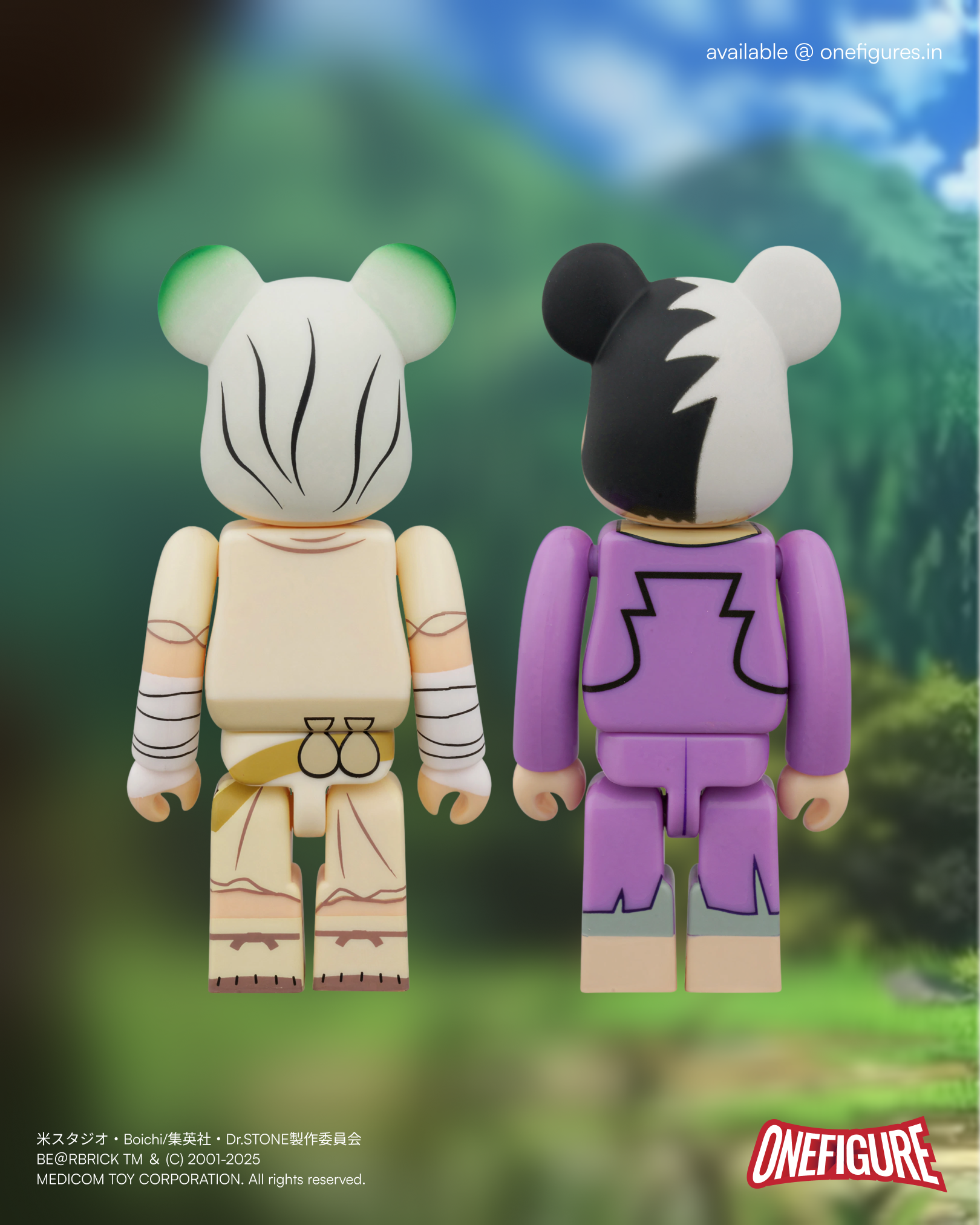 BE@RBRICK Senku Ishigami & Gen Asagiri 2pcs Set