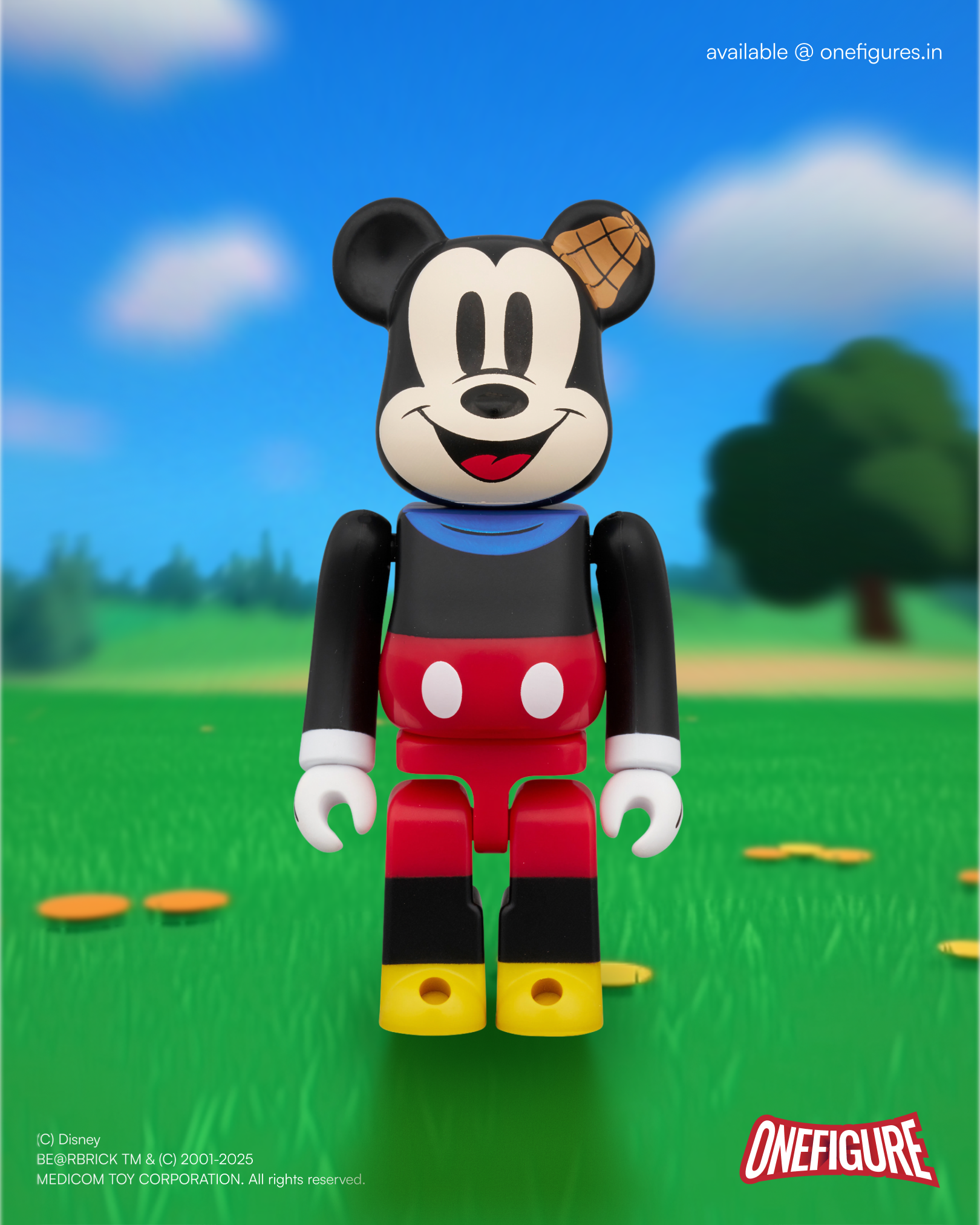 BE@RBRICK Mickey Mouse & Goofy (Lonesome Ghosts Ver.) 2Pcs Set