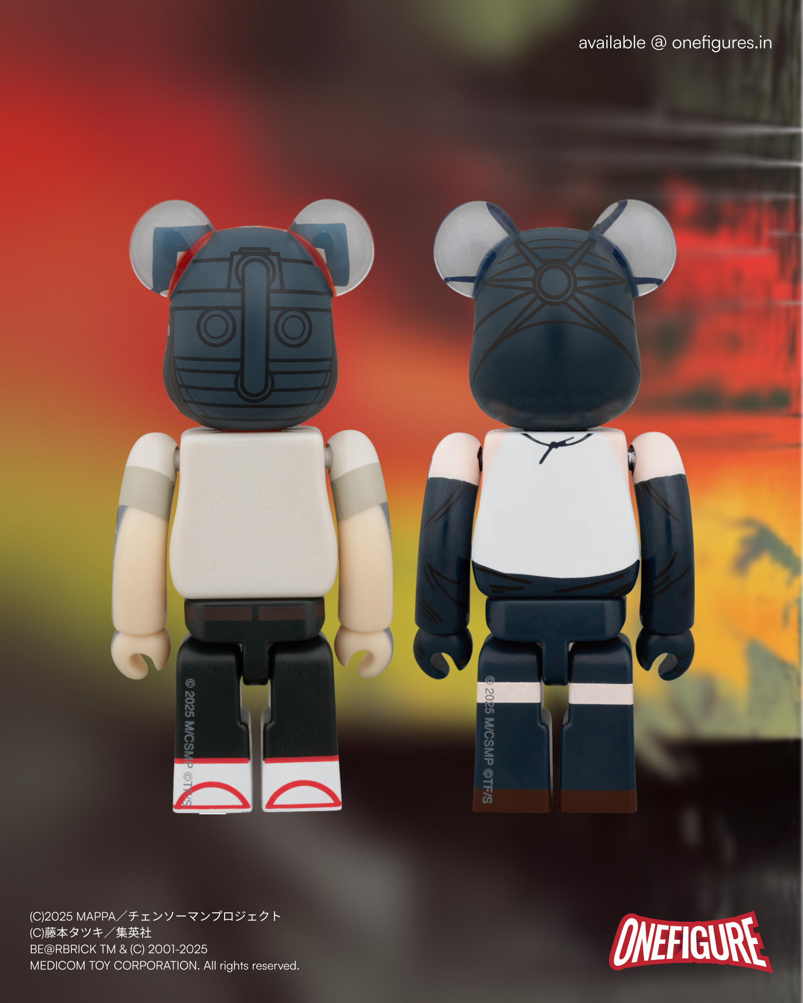 BE@RBRICK Chainsaw Man & Bomb Girl 2pcs Set