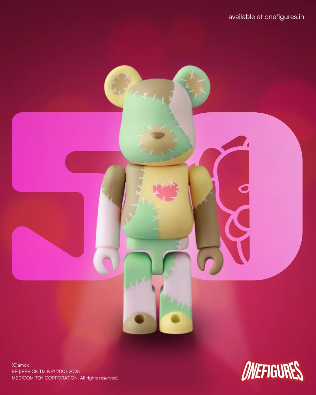 Be@rbrick 100% Series 50 by Medicom Toys (1 of 24pcs)