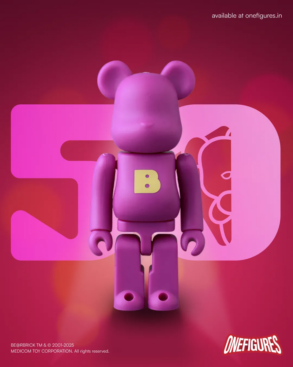 Be@rbrick 100% Series 50 by Medicom Toys (1 of 24pcs)
