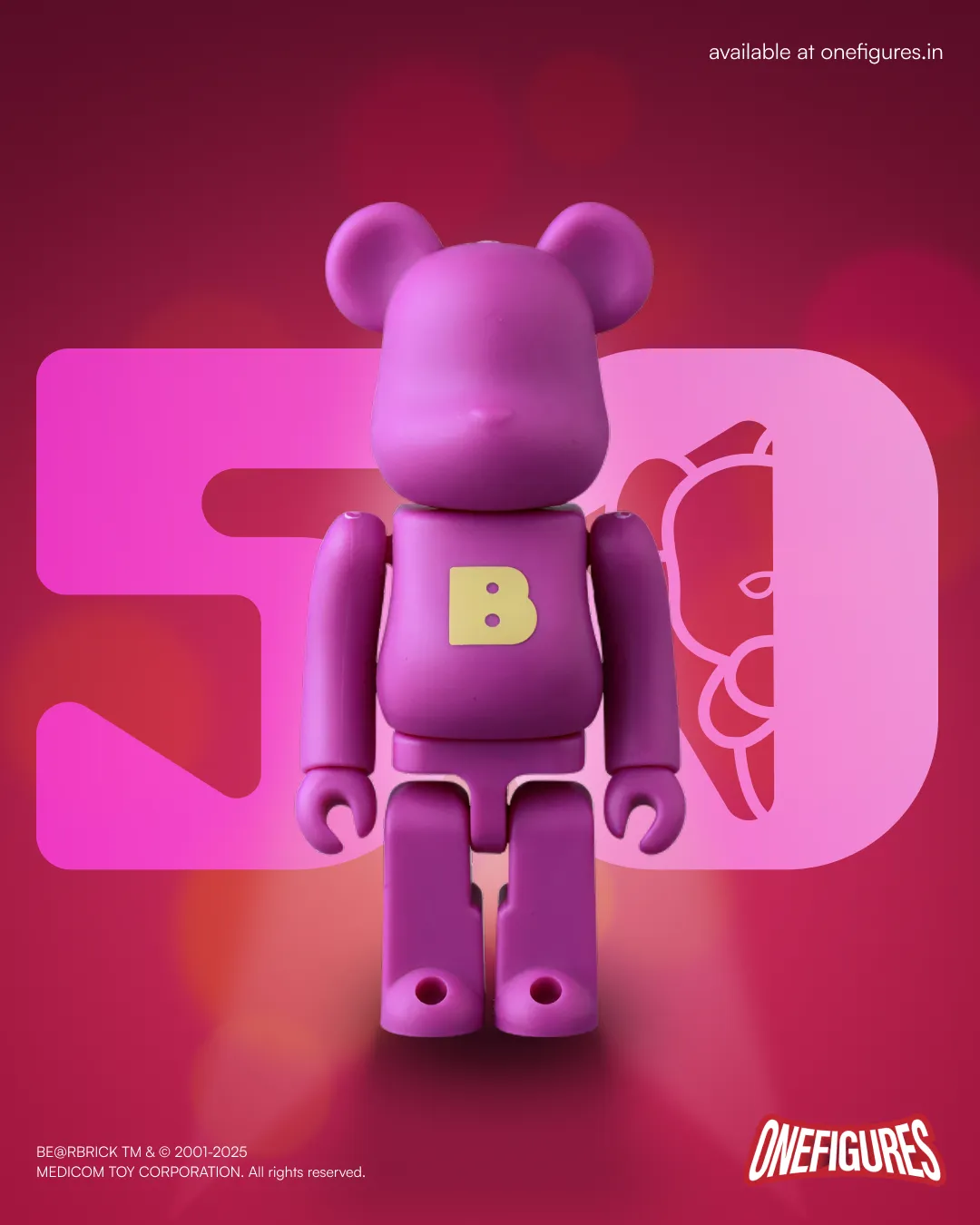 Be@rbrick 100% Series 50 by Medicom Toys (1 of 24pcs)