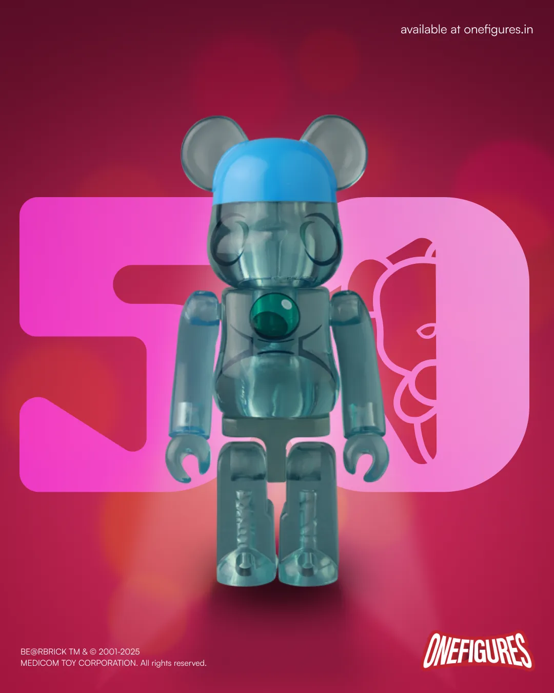 Be@rbrick 100% Series 50 by Medicom Toys (1 of 24pcs)