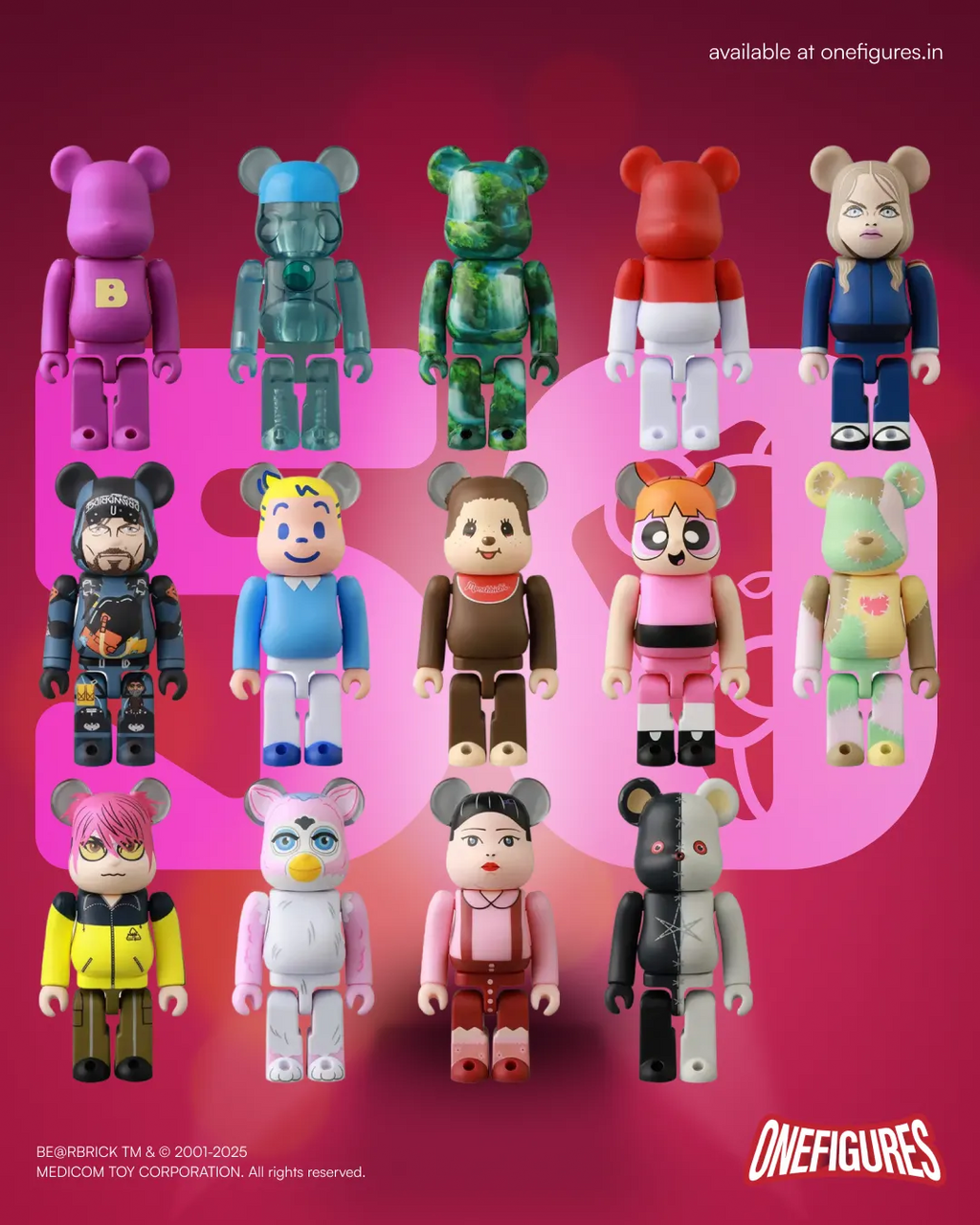 Be@rbrick 100% Series 50 by Medicom Toys (1 of 24pcs)