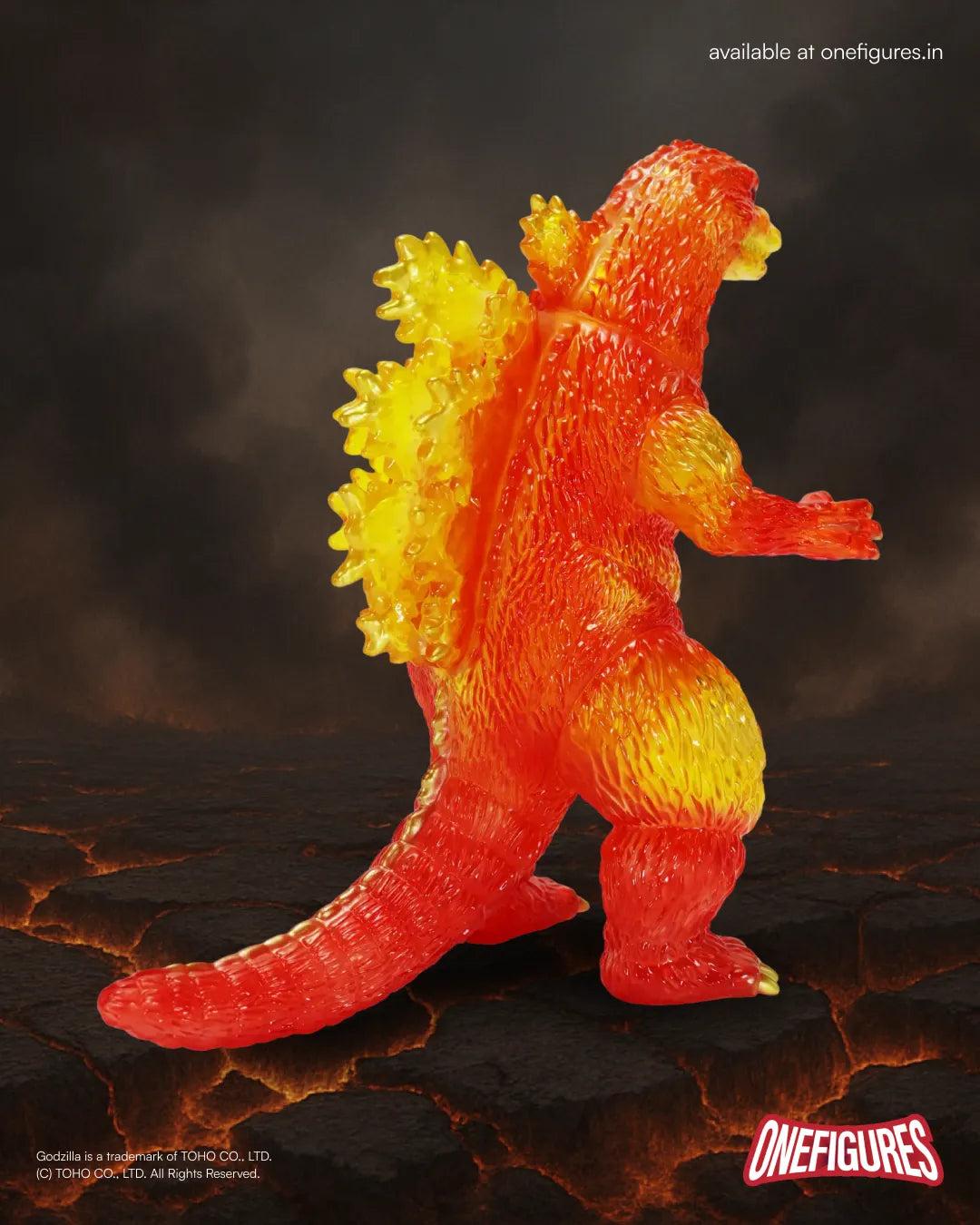 Big Retro Soft Vinyl Series Godzilla (1995) Burning Clear Ver.
