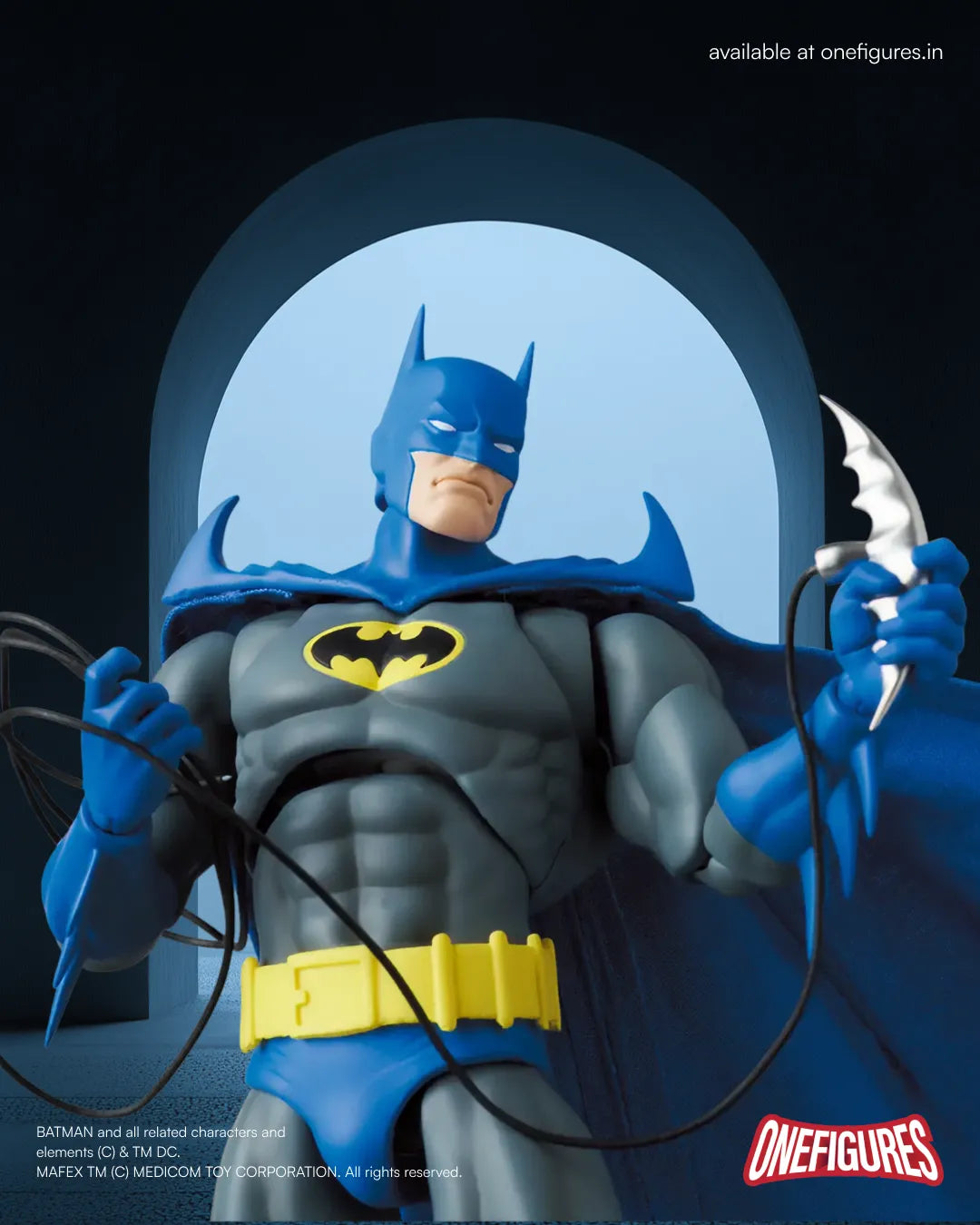 MAFEX Knight Crusader Batman Action Figure
