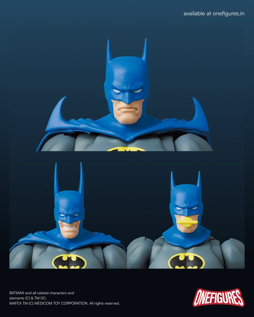 MAFEX Knight Crusader Batman Action Figure