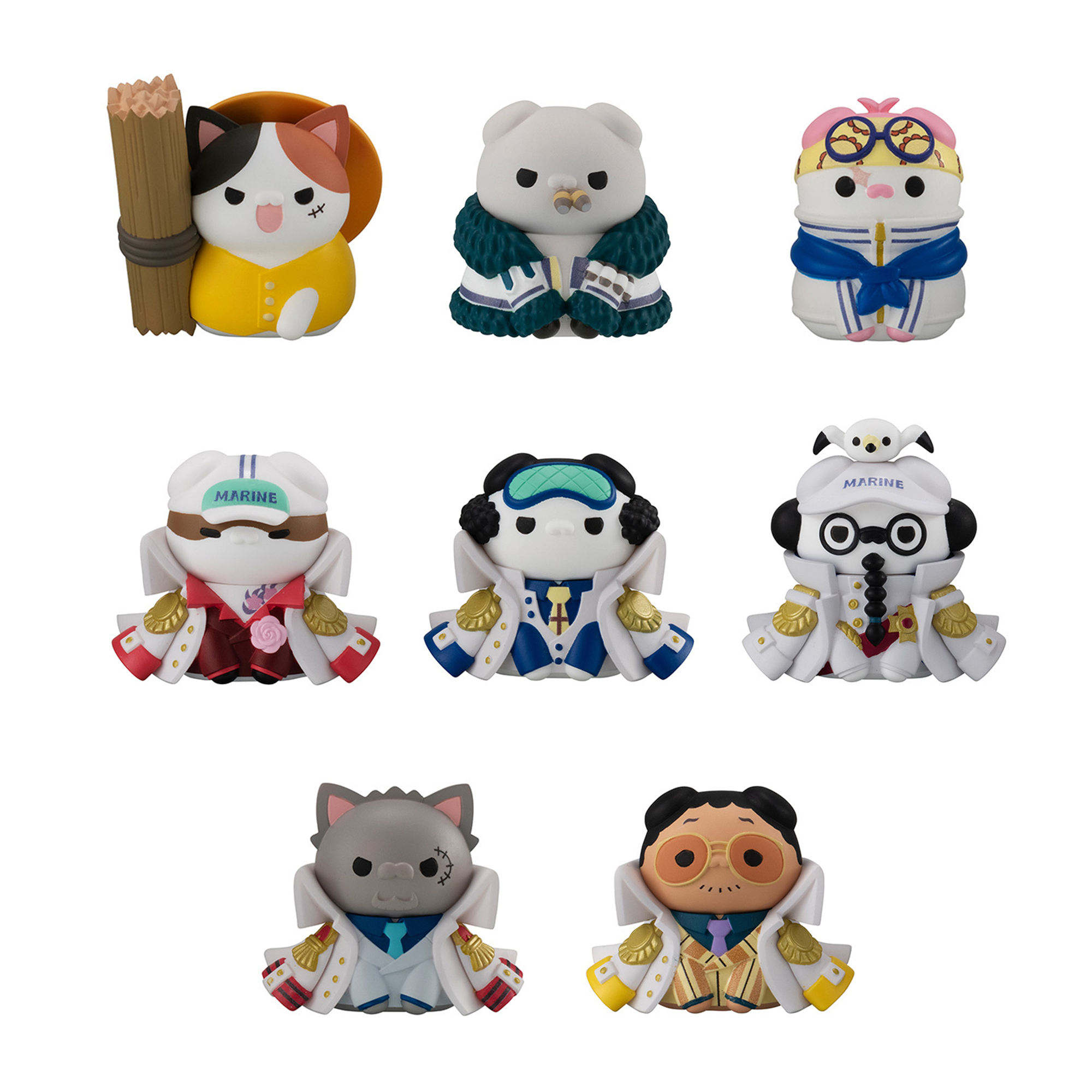 MEGA CAT PROJECT One Piece Nyan! Luffy vs Navy Edition (1 of 8pcs)